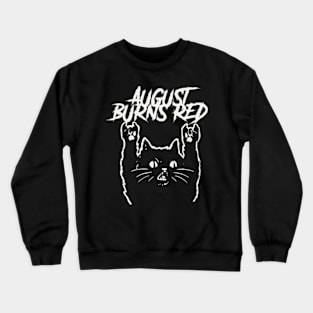 august and the cat Crewneck Sweatshirt